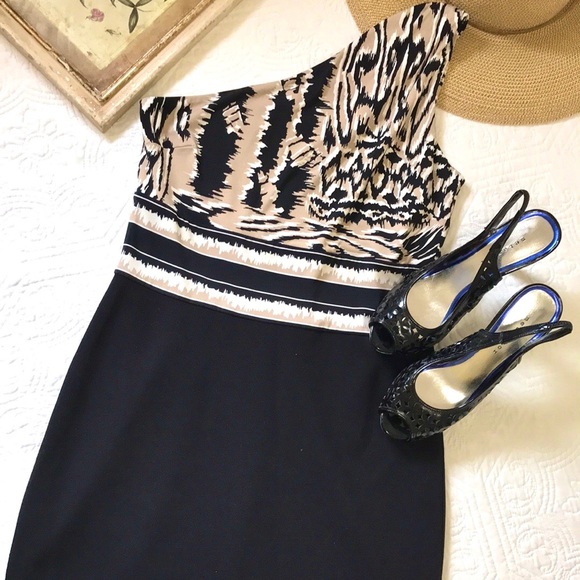 BCBGMaxAzria One Shoulder Dress - Picture 10 of 16